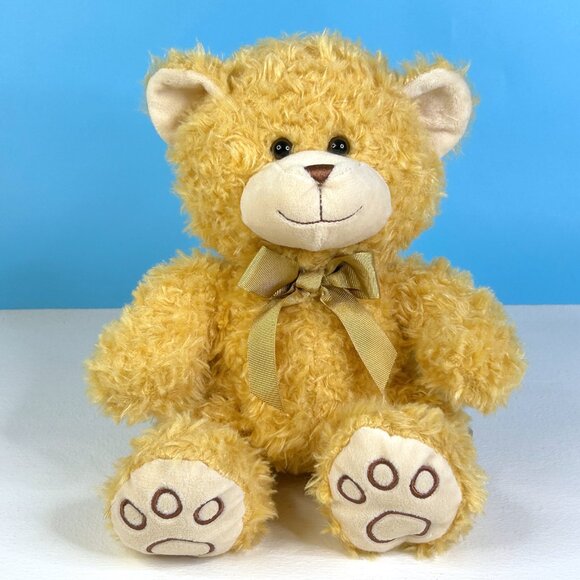 Hug Fun Tan Teddy‎ Bear Lovey 13" Plush Stuffed Animal Toy - Picture 5 of 5